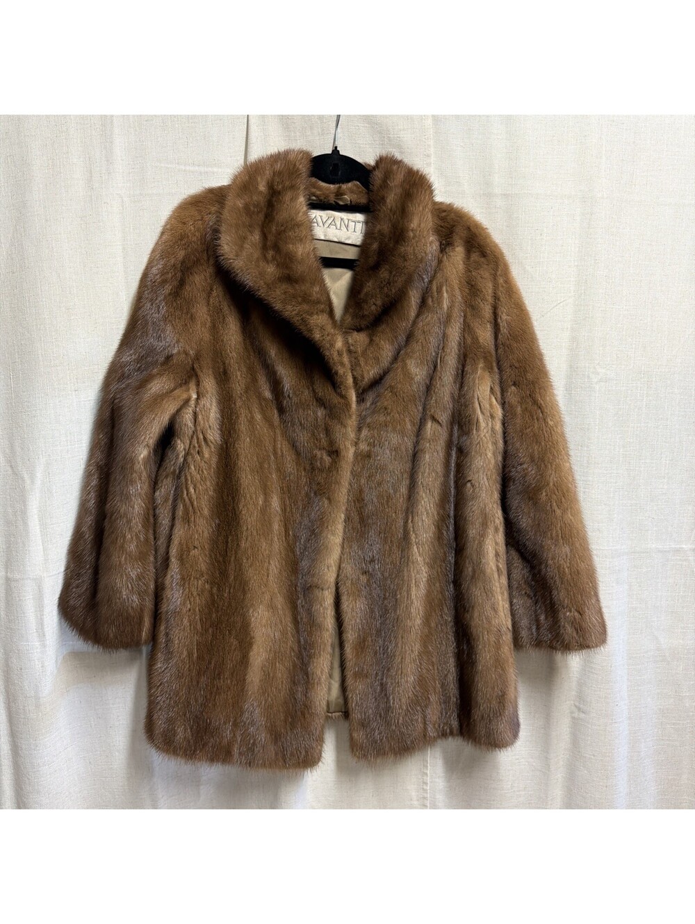 Avanti Womens Brown Fur Coat Size Large
